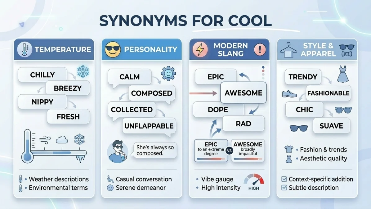 synonyms for cool