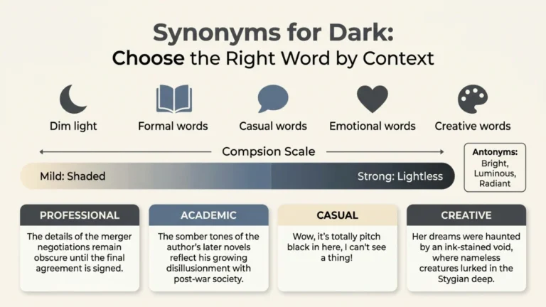 synonyms for dark