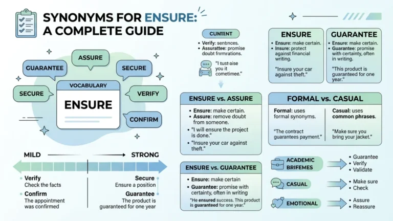 synonyms for ensure