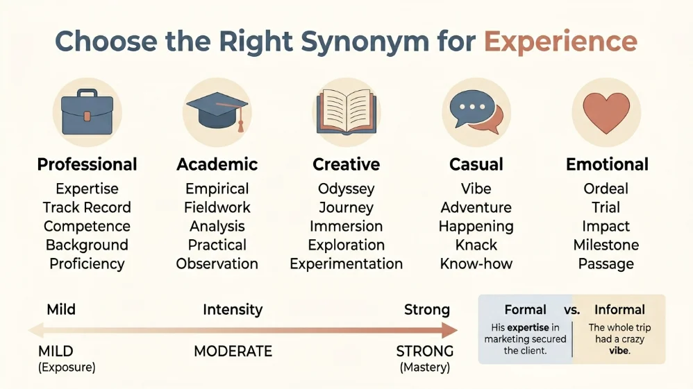 synonyms for experience