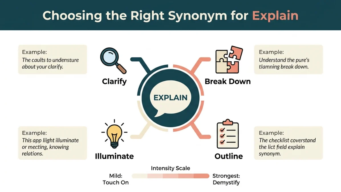 synonyms for explain