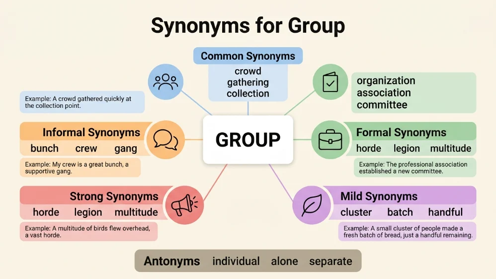 synonyms for group