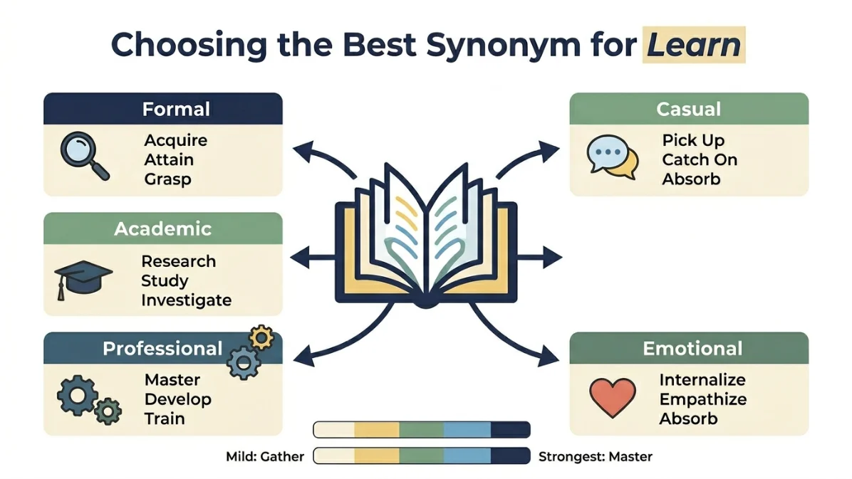 synonyms for learn