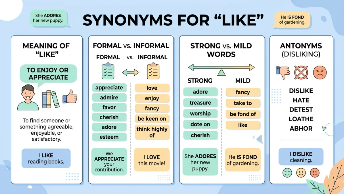 synonyms for like