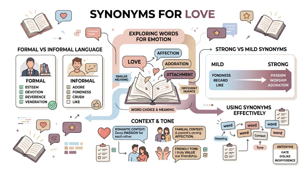 synonyms for love