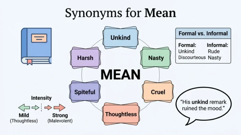 synonyms for mean
