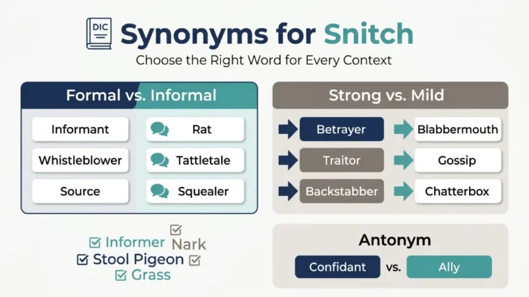 synonyms for snitch