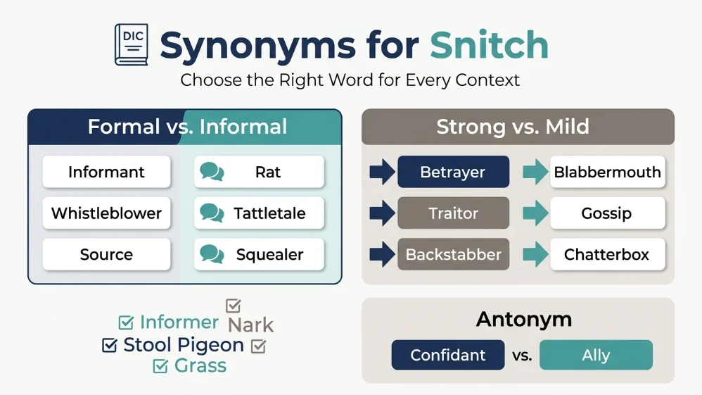 synonyms for snitch