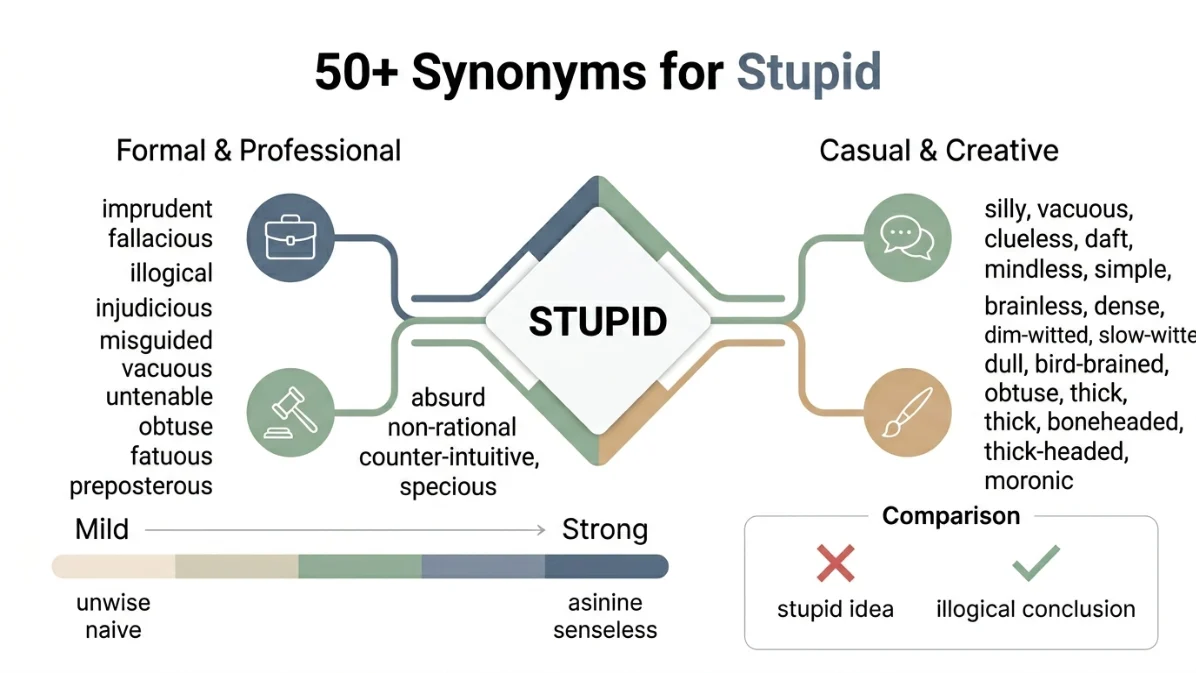 synonyms for stupid