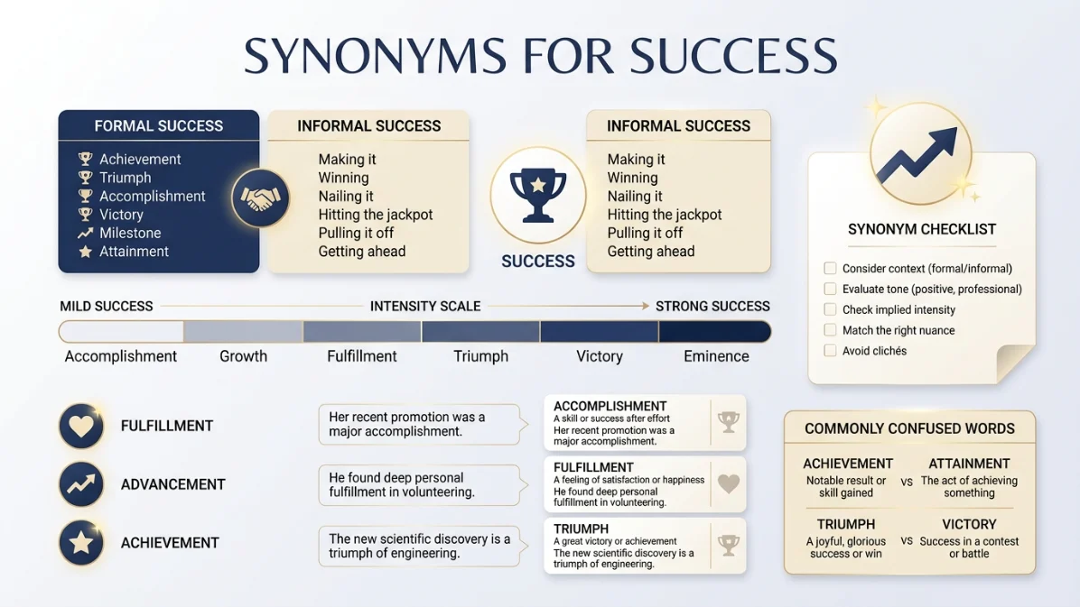 synonyms for success