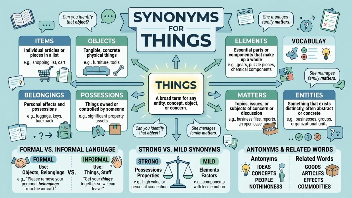synonyms for things