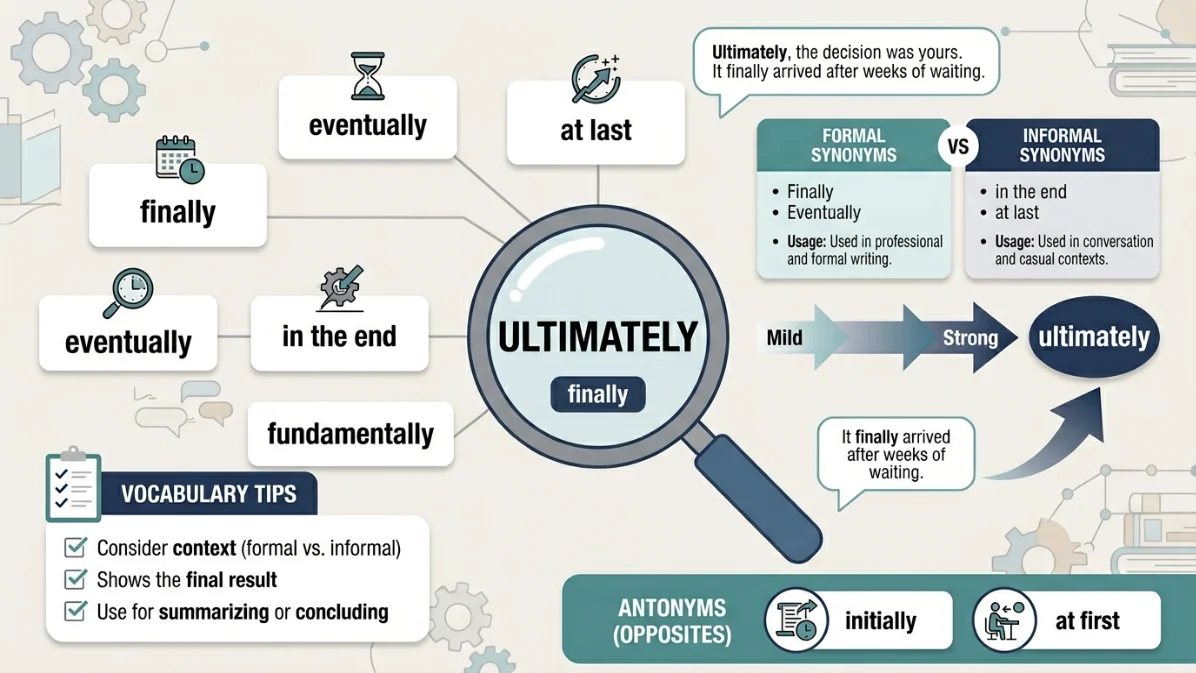 synonyms for ultimately
