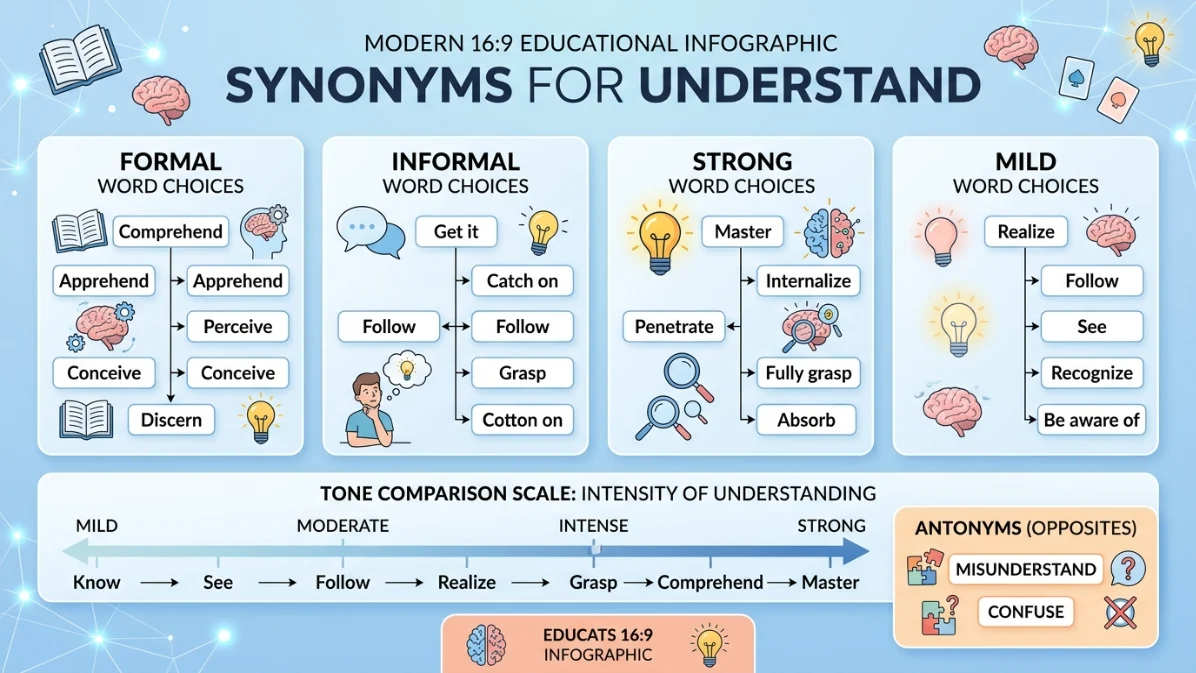 synonyms for understand