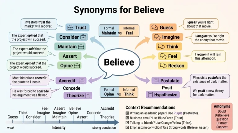 synonyms for believe