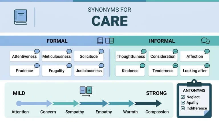 synonyms for care