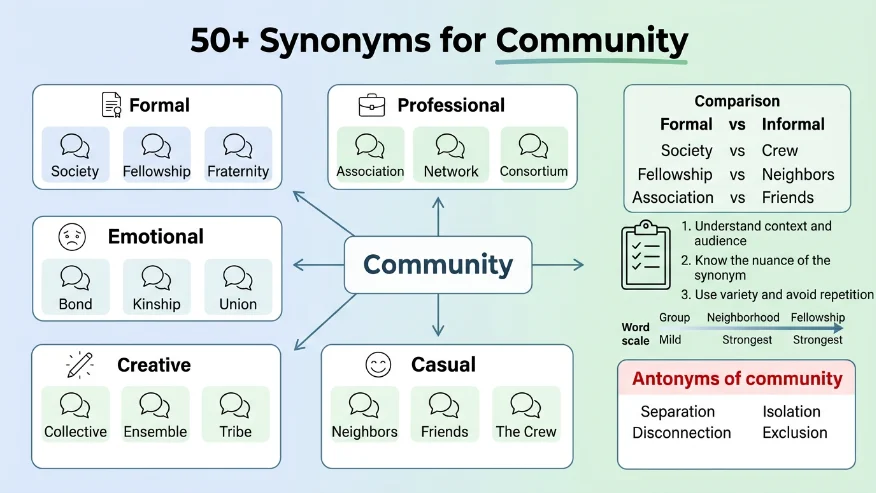 synonyms for community