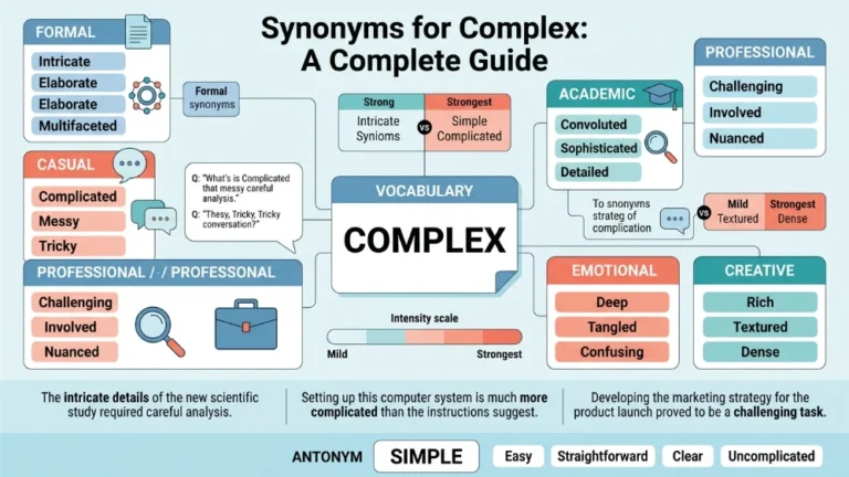synonyms for complex