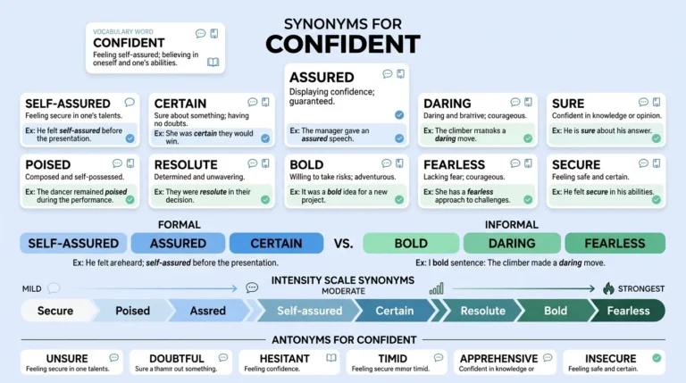 synonyms for confident