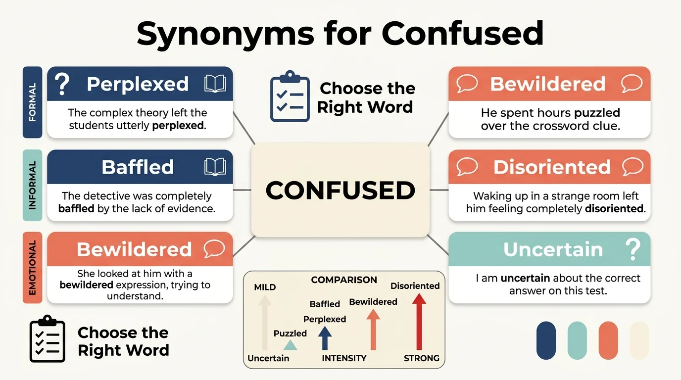 synonyms for confused