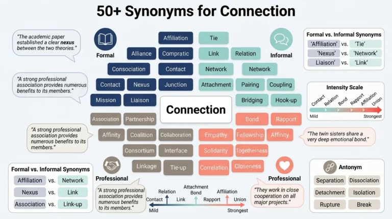 synonyms for connection