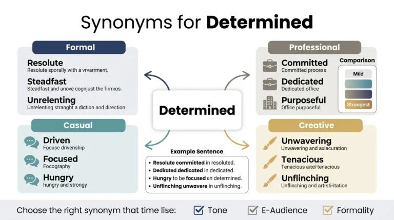 synonyms for determined