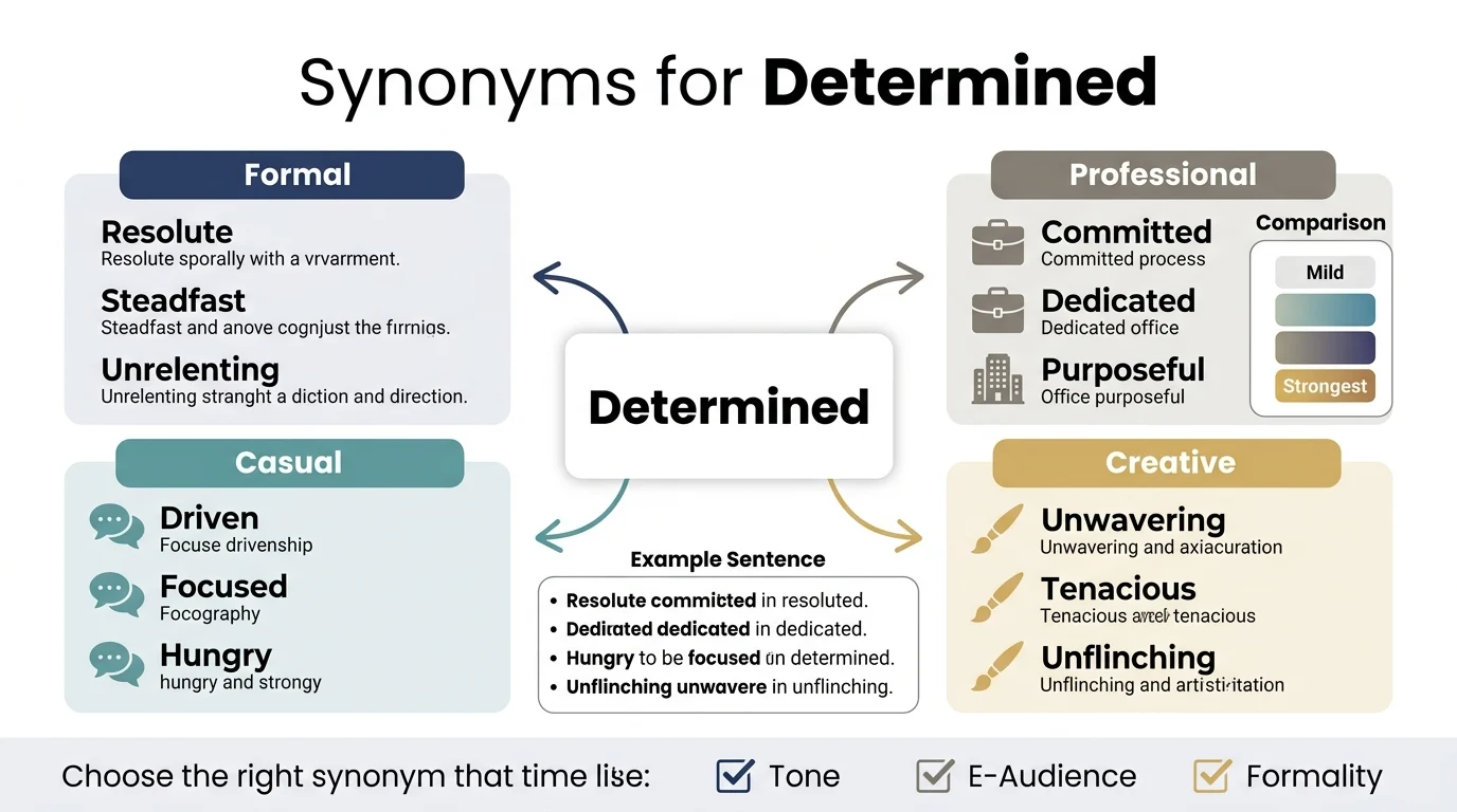 synonyms for determined
