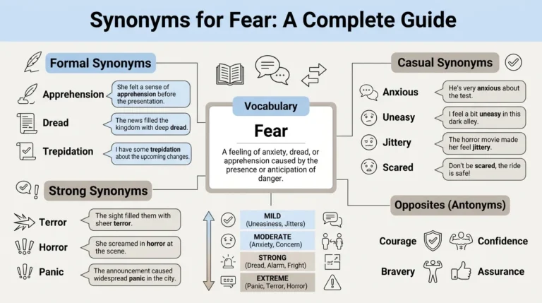 synonyms for fear