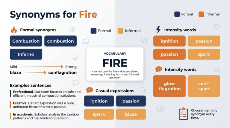 synonyms for fire