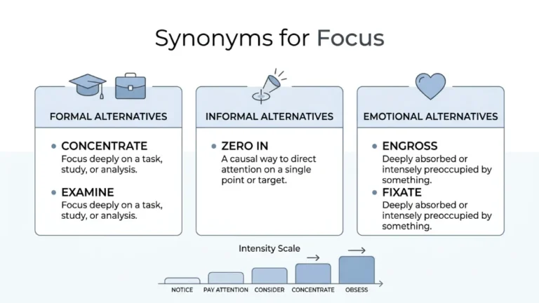 synonyms for focus