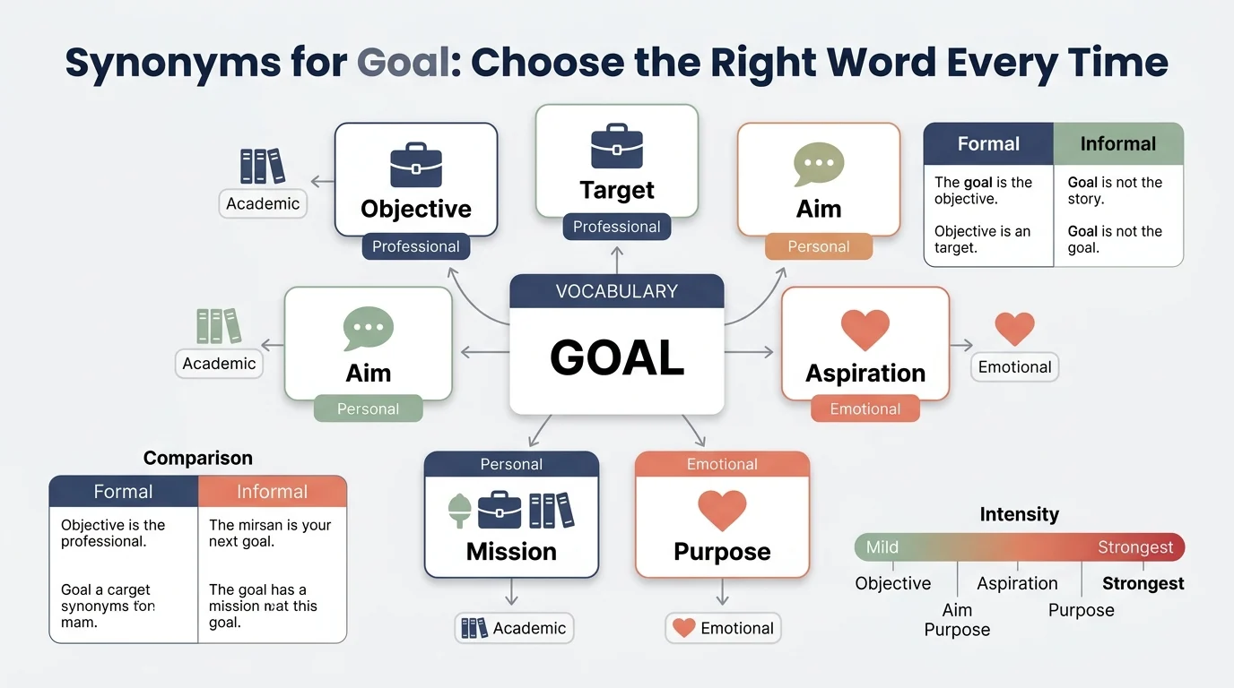 synonyms for goal