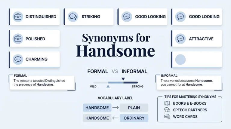 synonyms for handsome