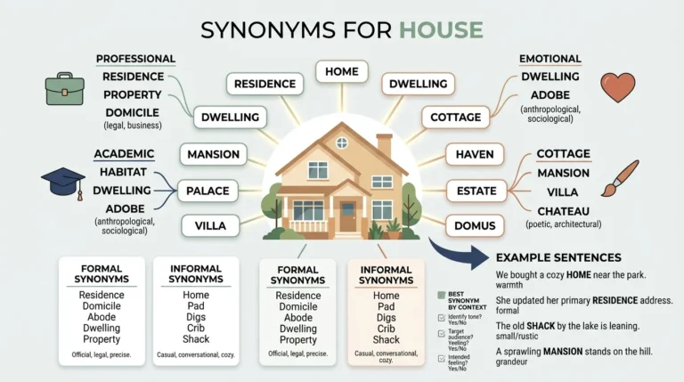 synonyms for house