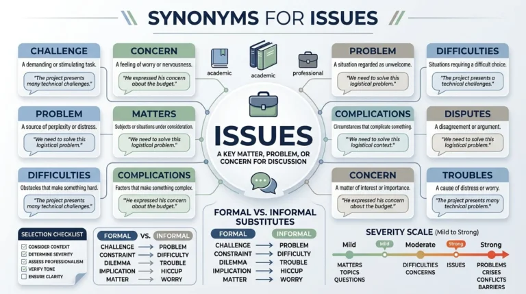 synonyms for issues