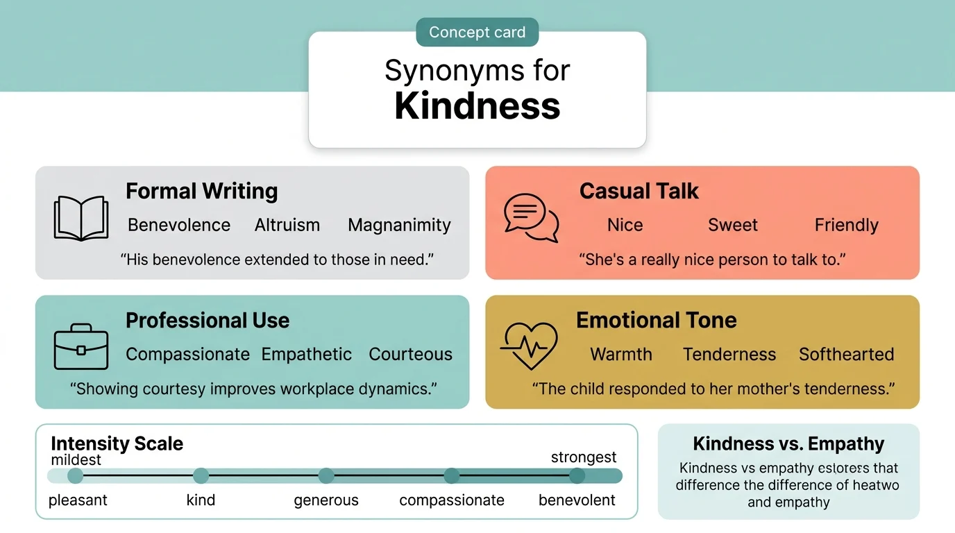 synonyms for kindness