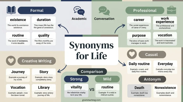 synonyms for life