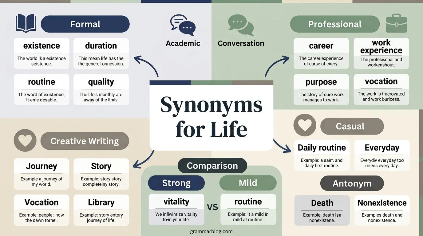 synonyms for life