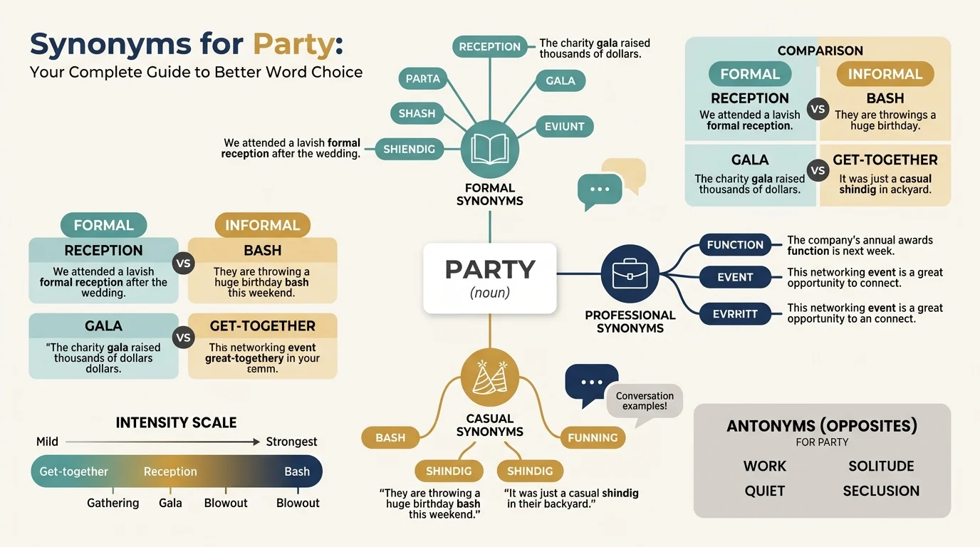 synonyms for party