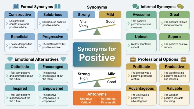 synonyms for positive