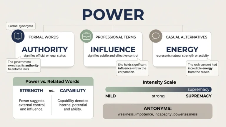synonyms for power