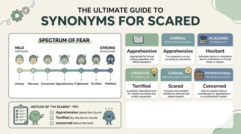 synonyms for scared