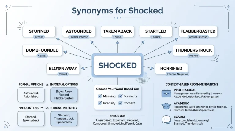 synonyms for shocked