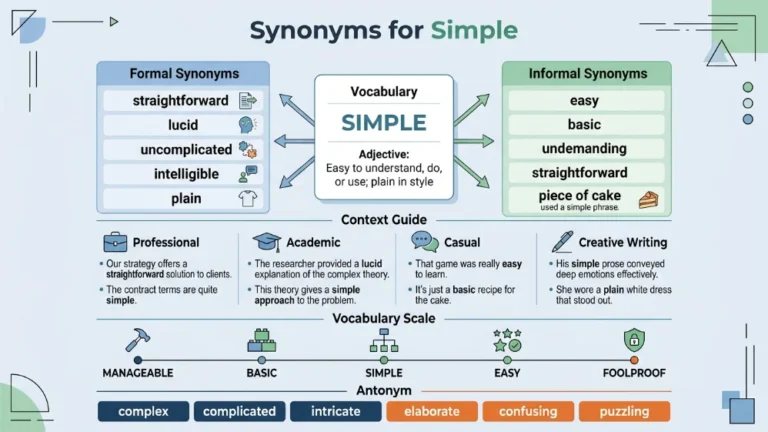 synonyms for simple