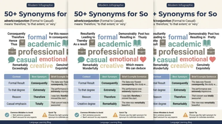synonyms for so