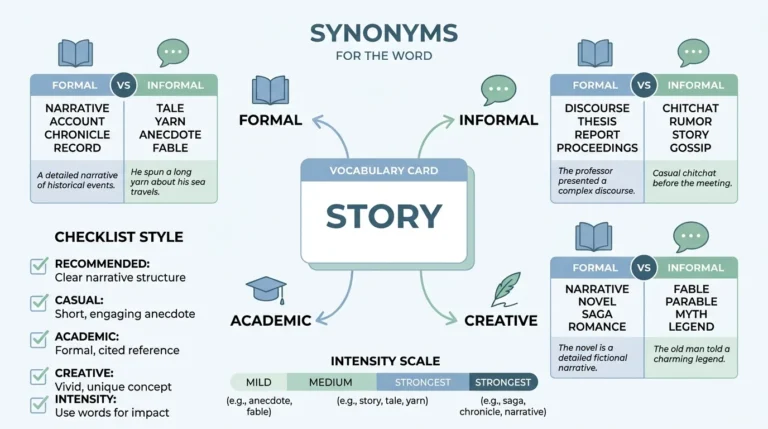 synonyms for story