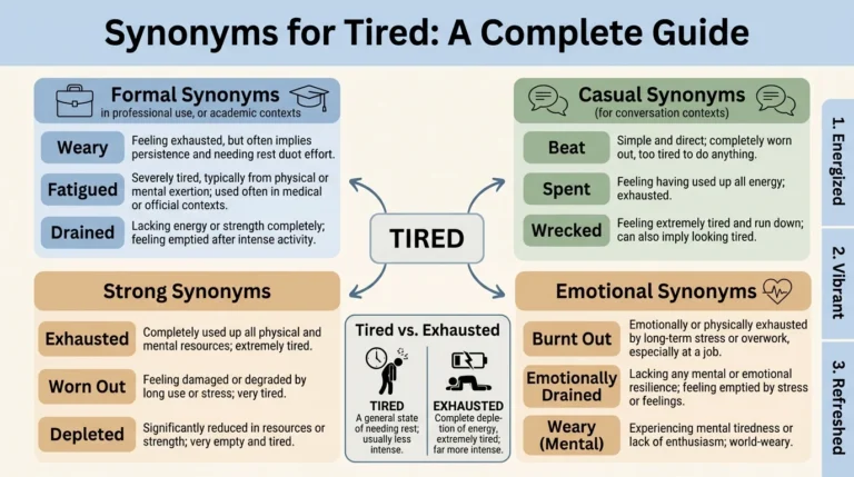 synonyms for tired