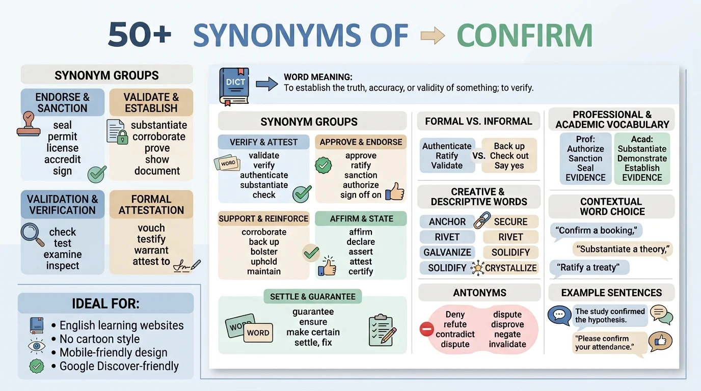 synonyms of confirm