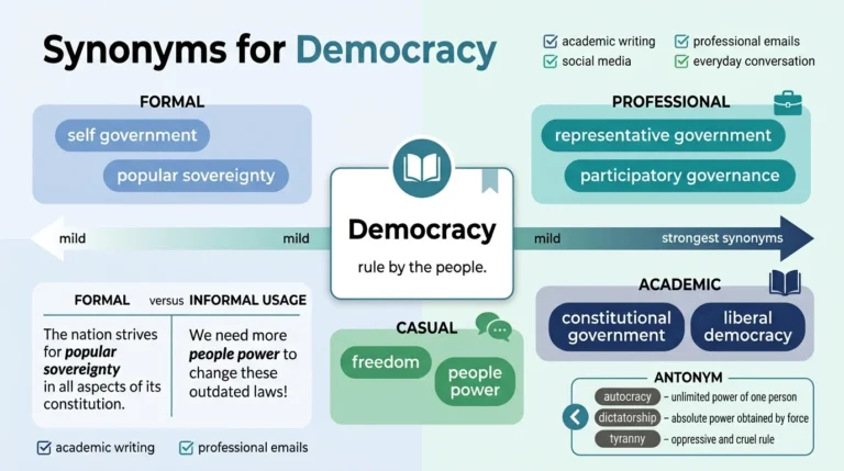 synonyms of democracy