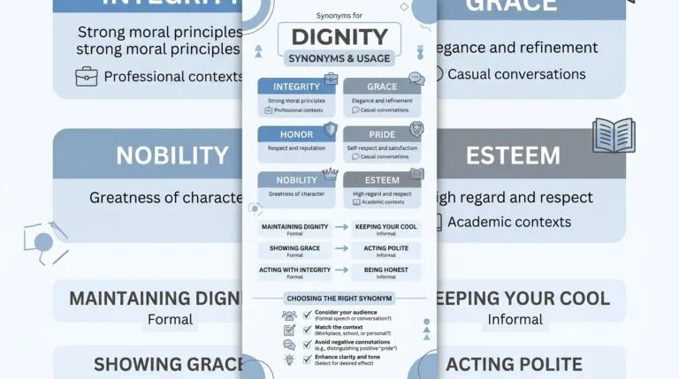 synonyms of dignity