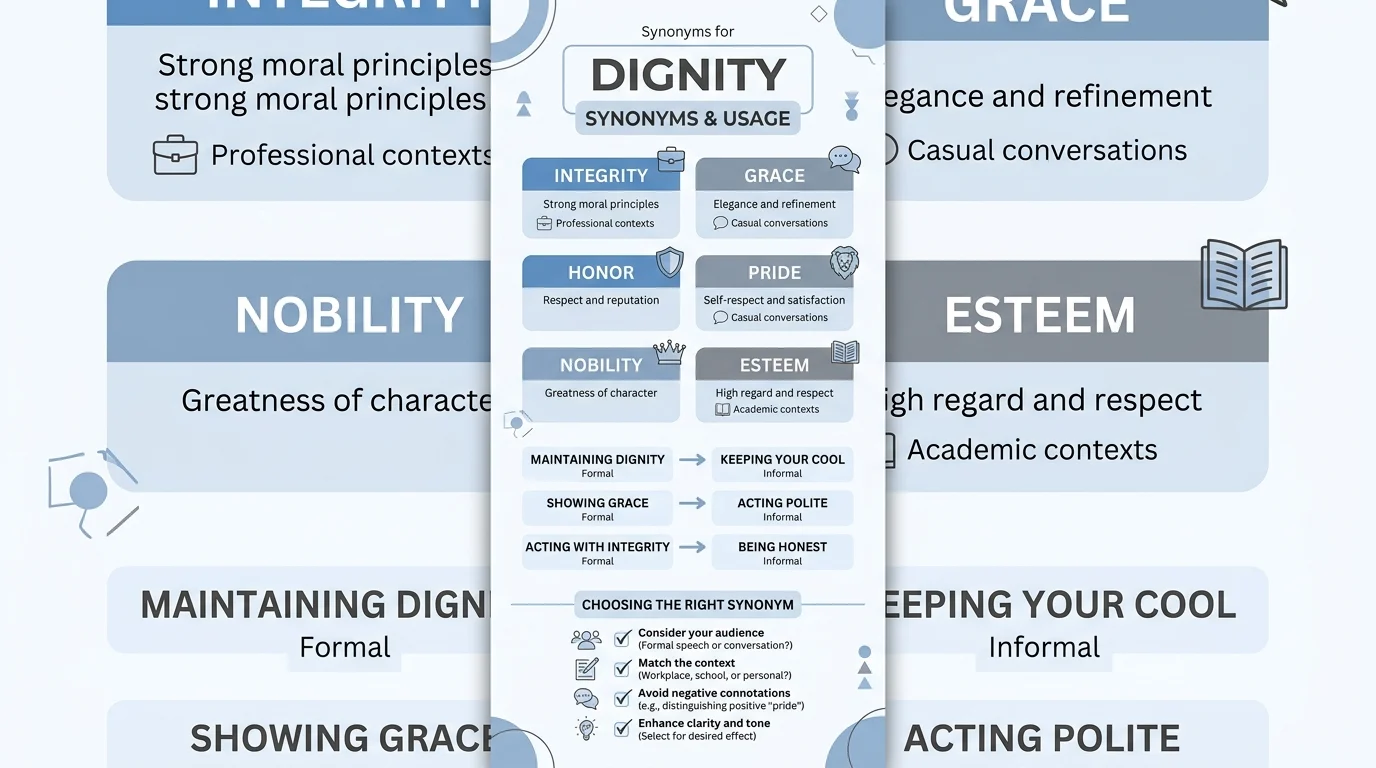 synonyms of dignity