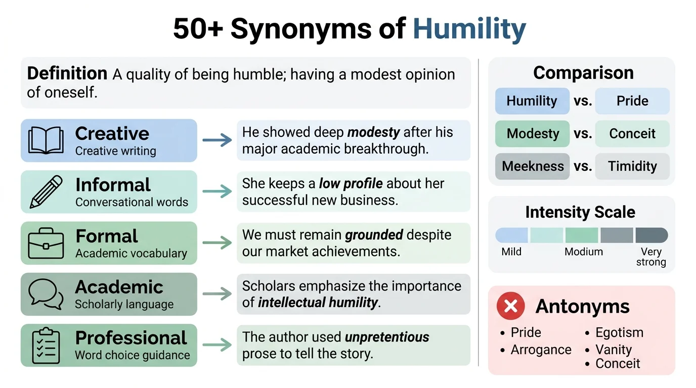 synonyms of humility